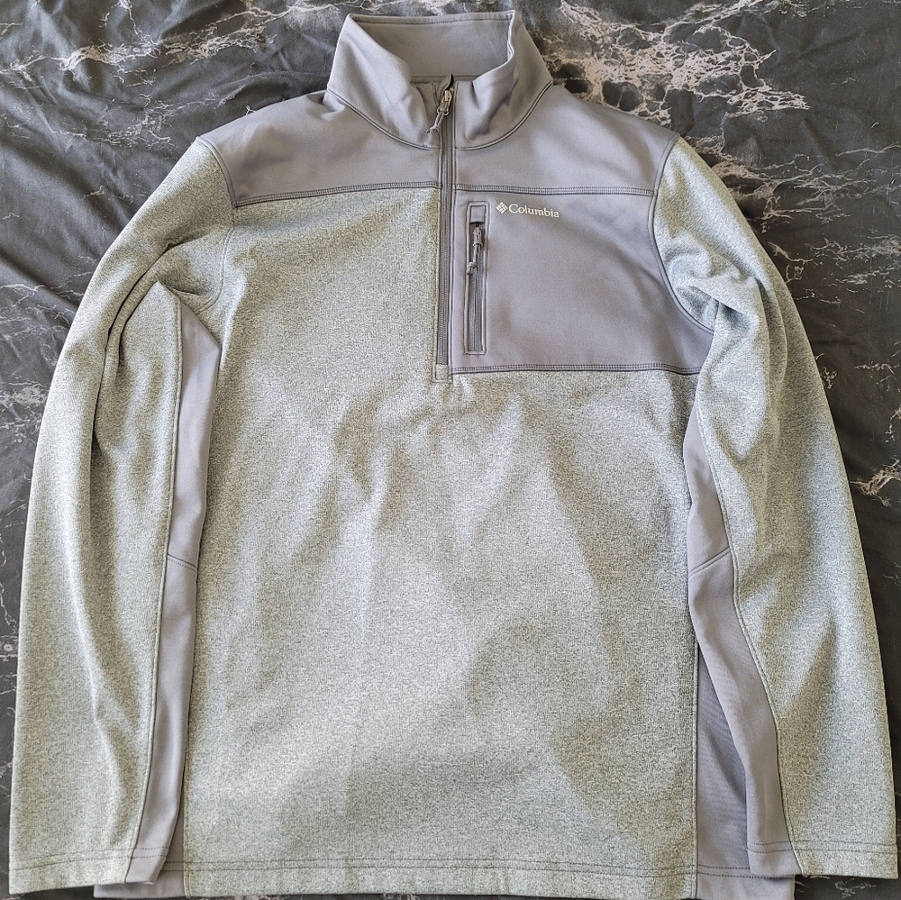 Columbia 1/4 Zip - Two Tone Grey
